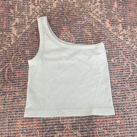 Seamless one shoulder top mint - Picture 2 of 4